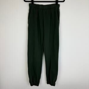 John Galt Womens Elastic Waistband Lounge Rosa Forest Green Jogger Sweatpants